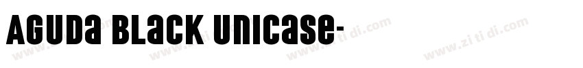 Aguda Black Unicase字体转换